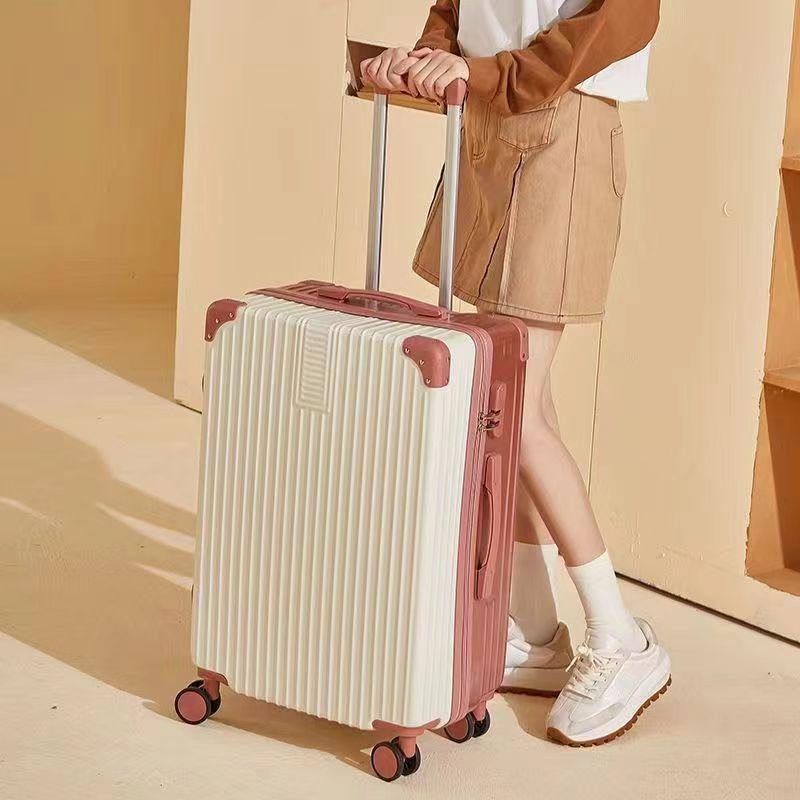 Women's Retro Large Capacity Password Suitcase - Durable Trolley Case for Student Travel