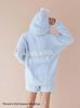 gelato pique Sesame Street Cookie Monster Hoodie Shorts Set Blue & (PWNT245030) Women's