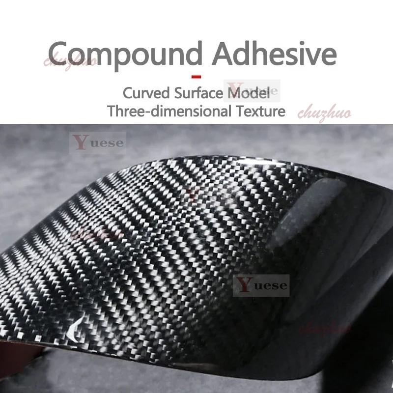 Für Mazda 3 CX-30 CX-30 EV - Kompatibel mit Start-Stopp-Knopfabdeckung Kohlefaser schlüsselloser Auto-Motorzündschalter