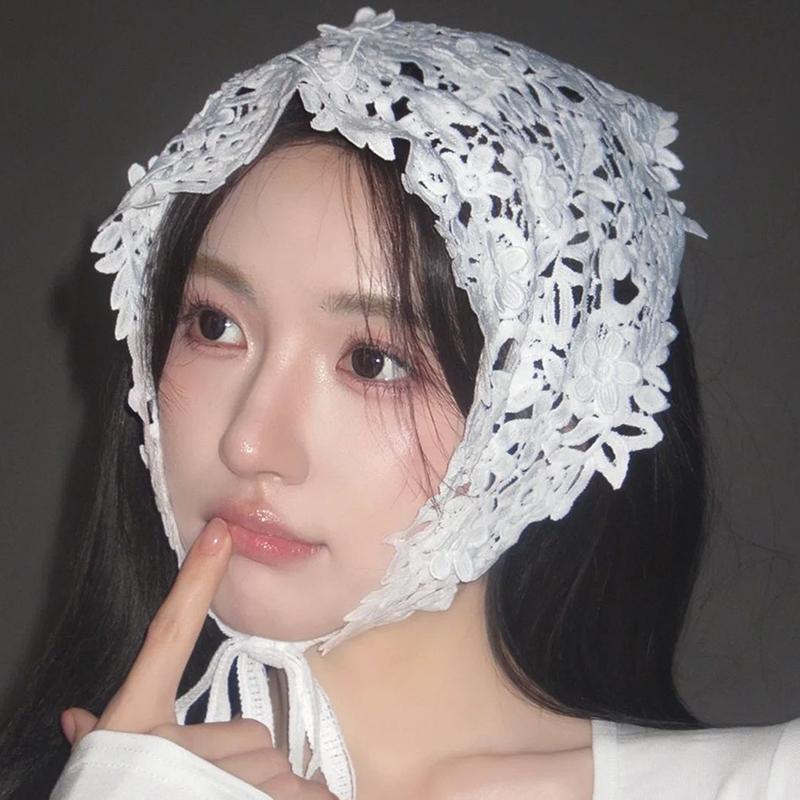 

Flower Headscarf Headbands Knitting Hairband For Women Bandanas Headwear Fashion Girls Headband Hair Accessories A1