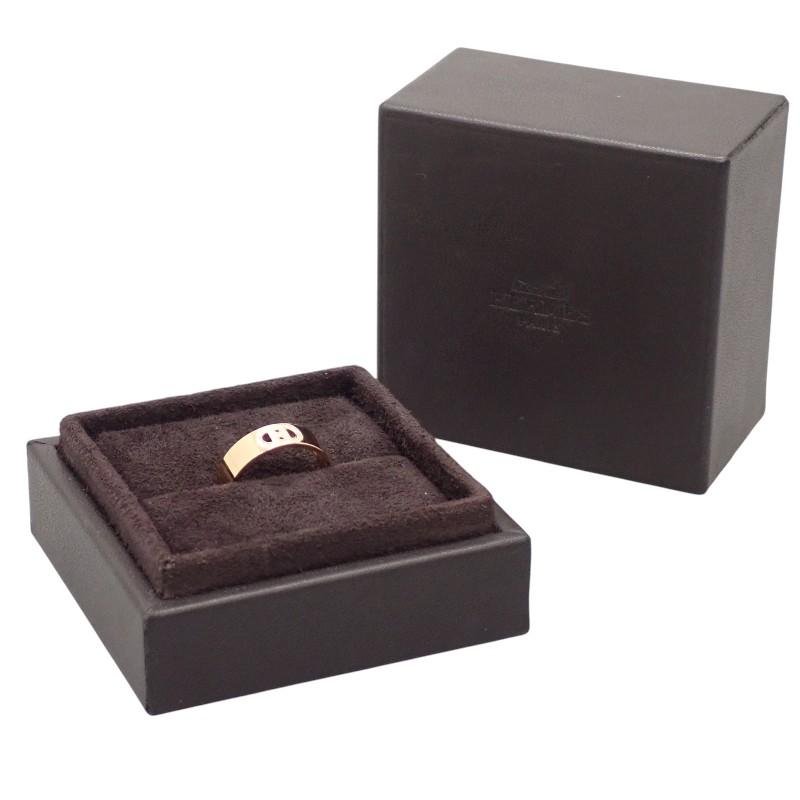 HERMES  H115601B #13(JP Size)  ring K18 Pink Gold Women