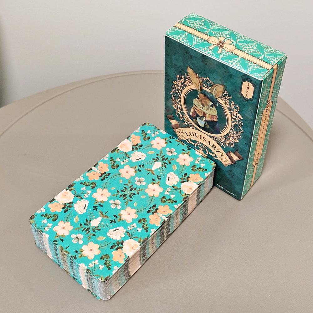 10.3*6cm Rabbit Tarot Deck 78 Watercolor Cards Cute Divination Cards Rider Waite Style