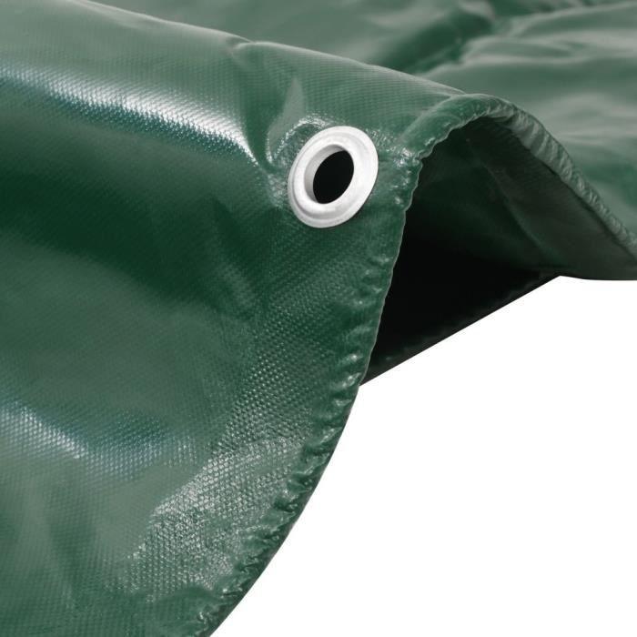 VidaXL Bâche 650 g / m² 3 x 3 m Vert