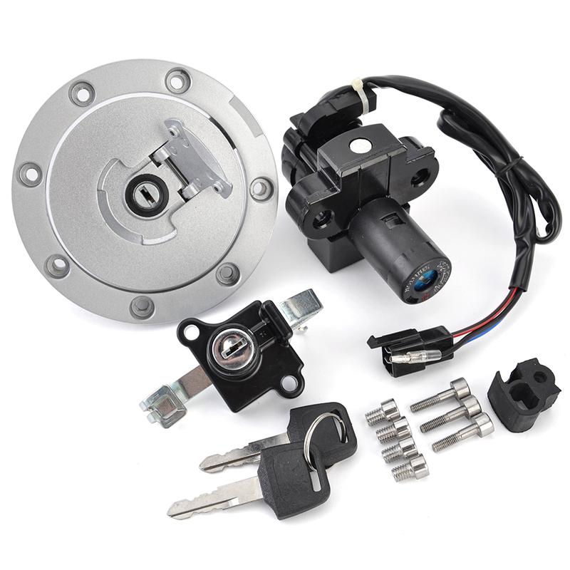 For Honda CB-1 CB400F 1989-1991 / CB1000F 1993-1997 Fuel Cap Ignition Switch Seat Lock with Key Kit
