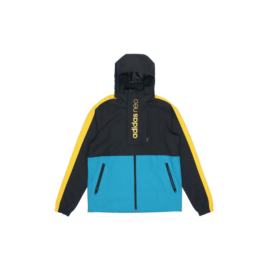 Adidas Neo Spliced Sports Jacket Men Outerwear Black FK9945