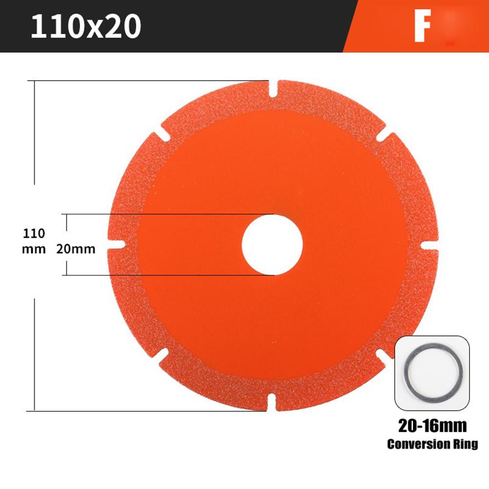 

Manganese Steel + Emery Cutting Discs GrindingWheel Ceramic Diamond Jade Saw Blade Tile Cutting Disc 100×20×1mm Yellow A