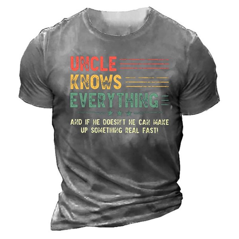 Pánská trička, letní volná, ležérní, módní, kulatý výstřih, 3D potiskem, krátký rukáv, top