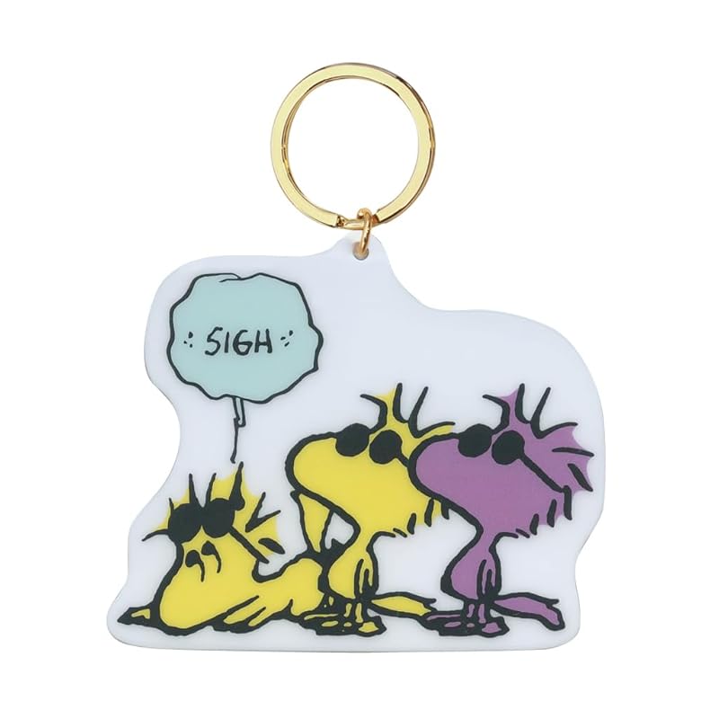 

[Sunstar Stationery] snoopy key ring acrylic type woodstock & snoopy sunglasses S8347360