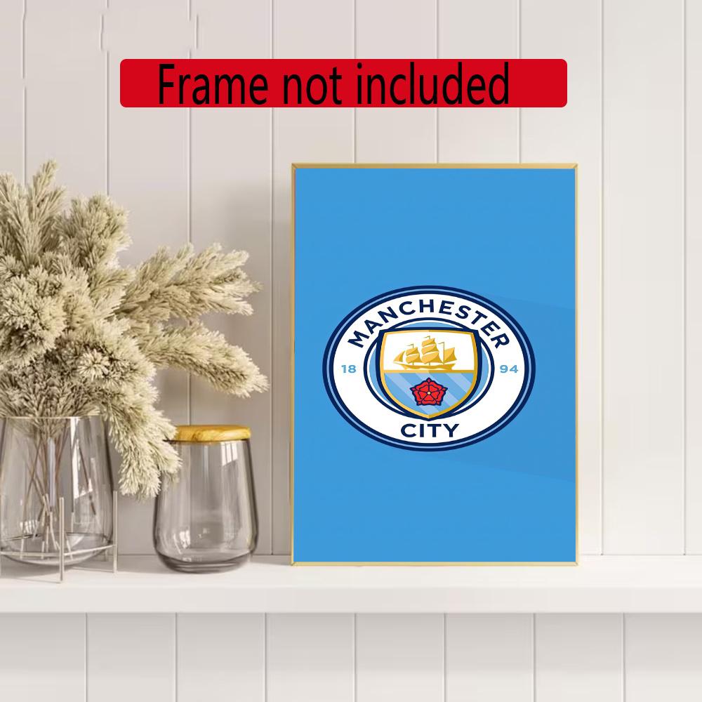 Manchester City 5D Diy Diamond Painting Round Diamond Diy Frameless Holiday Artwork Suitable For Home Office Wall Decoration