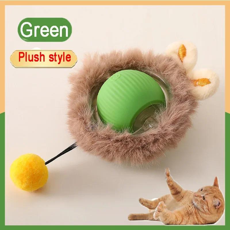 Interactive Toys for Cats Rechargeable Cat Exercise Wheel Interactive Cat Motion Toy Cat Pet Interaction Automatic Rolling Ball
