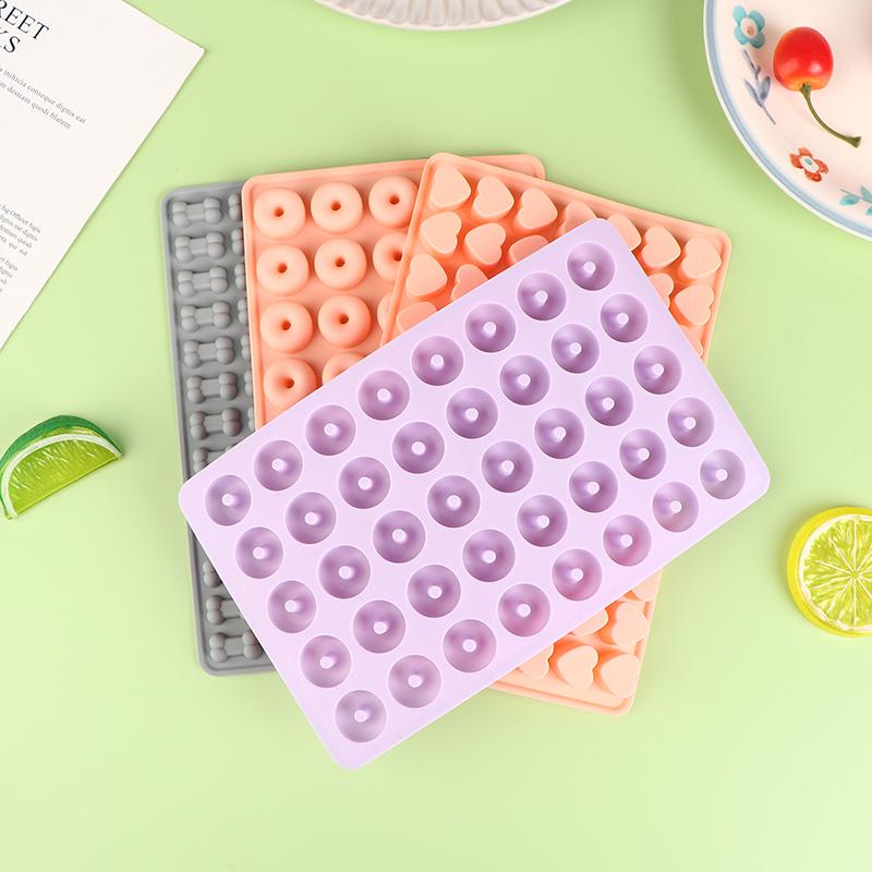 1Pc Bear Doughnut Heart Bone Chocolate Mold Silicone Candy Mold Diy Candy Fondant Mold Cake Baking Decorating Tools