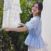 On On Sheer Volume Sleeve Blouse New5mb614