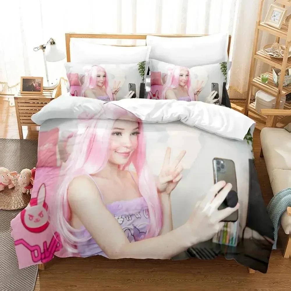 3D Print Belle Delphine Bedding Collection Duvet Cover Bed Collection Quilt Cover Pillowcase Comforter King Queen Size Boys Adult Bedding Collection