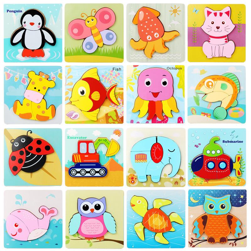 Childrens Wooden 3d Butterfly Puzzle Blocks With Handeye Coordination Development For Early Learning