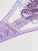 [qianqu] Teddy Babydoll Strap Bra and Panty Set with Lace Garter Belt Lingerie Set