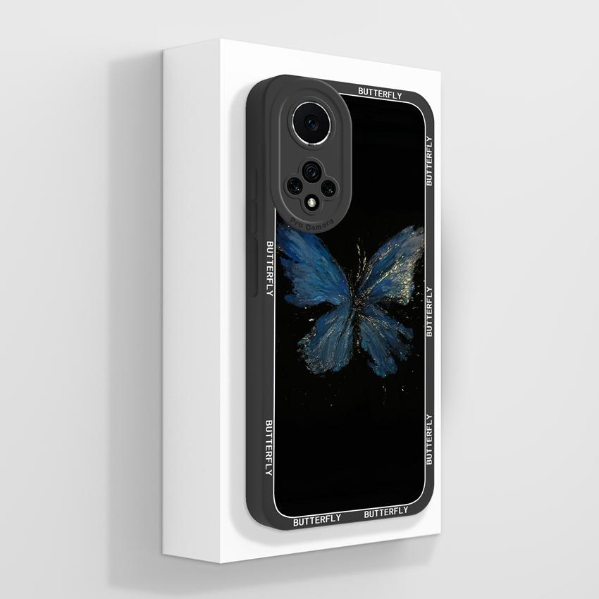 For Huawei Nova 9 10 11 Pro Y60 Y72 Phone Casing Pretty Watercolor Flowers Patterns Liquid Silicone Anti Drop Premium Protection Cover For Huawei Case