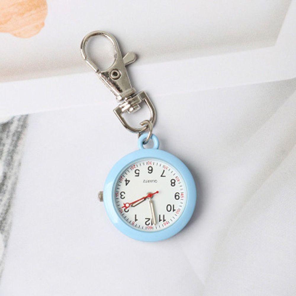 Luminous LED Electronic Hanging Watch Waterproof Keychain Watch Portable Pocket Watch  School