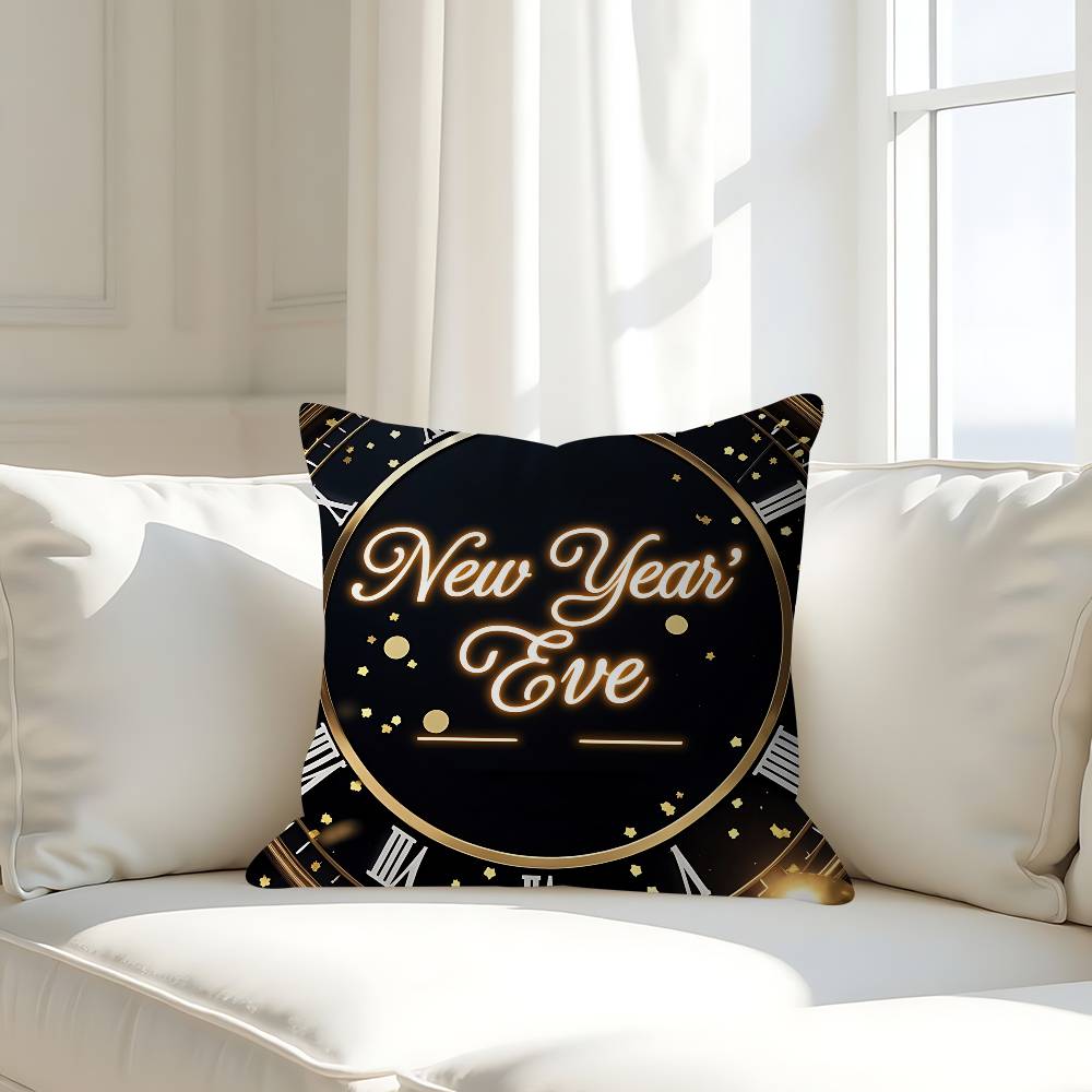 Art New Year Decorative Room Aesthetics Pillow Case Home Decor Bedroom Sofa Bed Couch Pillow Cover 45x45
