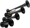 12V/24V 4 Trumpet Electric Train Air Horn Kit 105-115 DB Loud Train Horns 500-800Hz 0.8-0.9MPA Air Horns For Trucks Cars