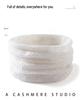Cashmere Neck Warmer: 100% Pure Cashmere, Hollow Knit, Fashionable Warm Scarf