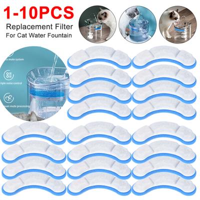 1-10PCS Replacement Filter For Cat Fountain Filter Water Pump Cleaning Tool Activated Carbon Filter for Cats Dogs Accessories