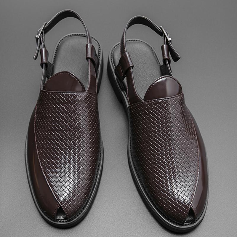 

Летний Рим Новые Мужские Гладиаторские Пряжки для Ремня Кожа PU Повседневная Обувь Дышащие Босоножки с Открытым Носком Пляжные Сандалии Уличные Тапочки 41