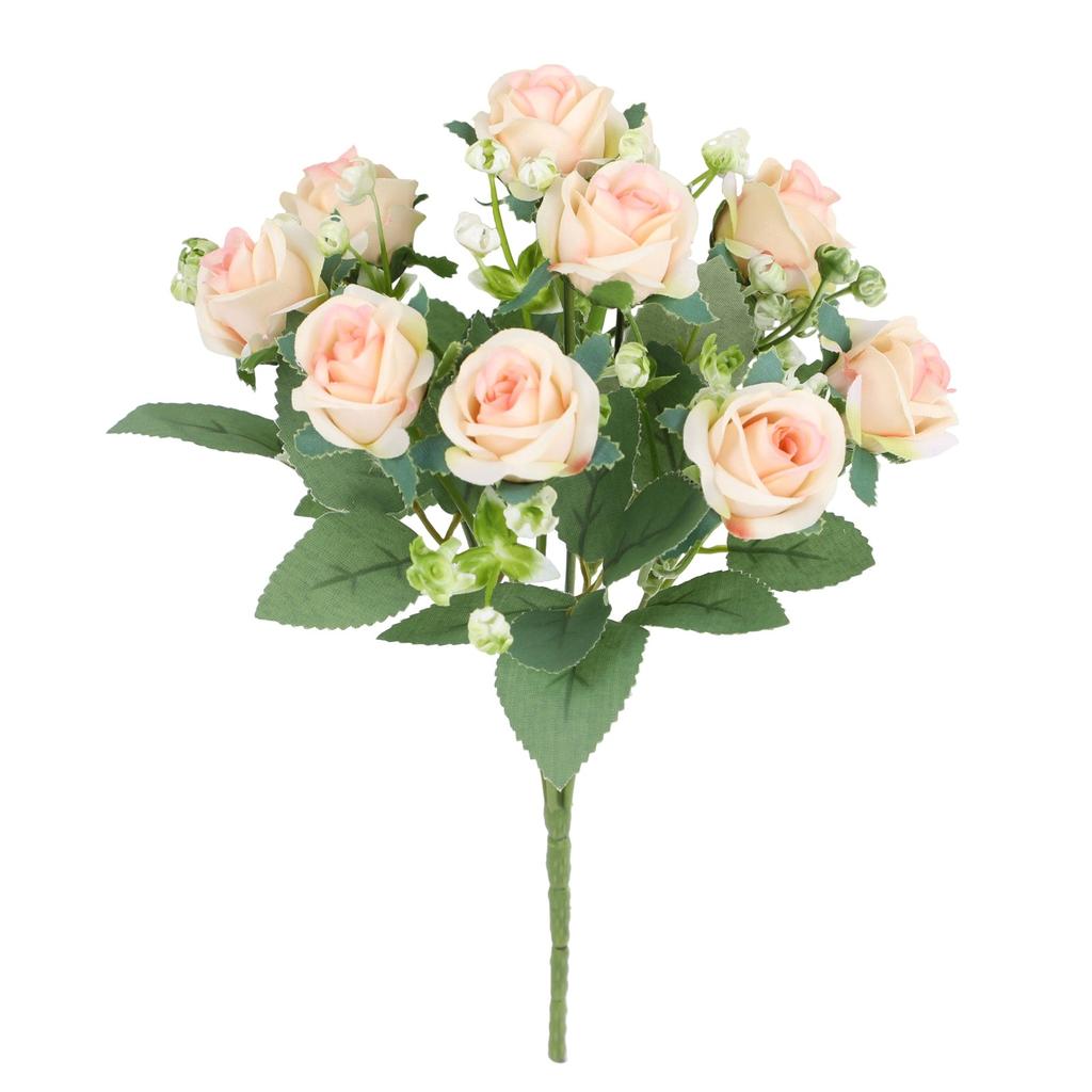Simulated Roses, Wedding Bride Holding Bouquet, Living Room Flower Arrangement Decoration, Gradient Roses, Fake Flowers