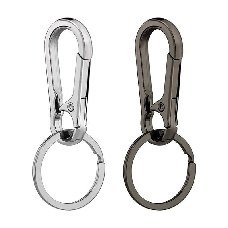 5Pcs Carabiner Clip Keychain Metal Carabiner Shape Key Ring Keyring Key Holder Clips Hook Holder Organizer For Car Keys