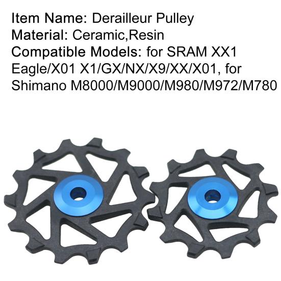 12T 14T Ceramic Bearing Derailleur Pulley Wheel for SRAM Shimano M9000 M980 M8000