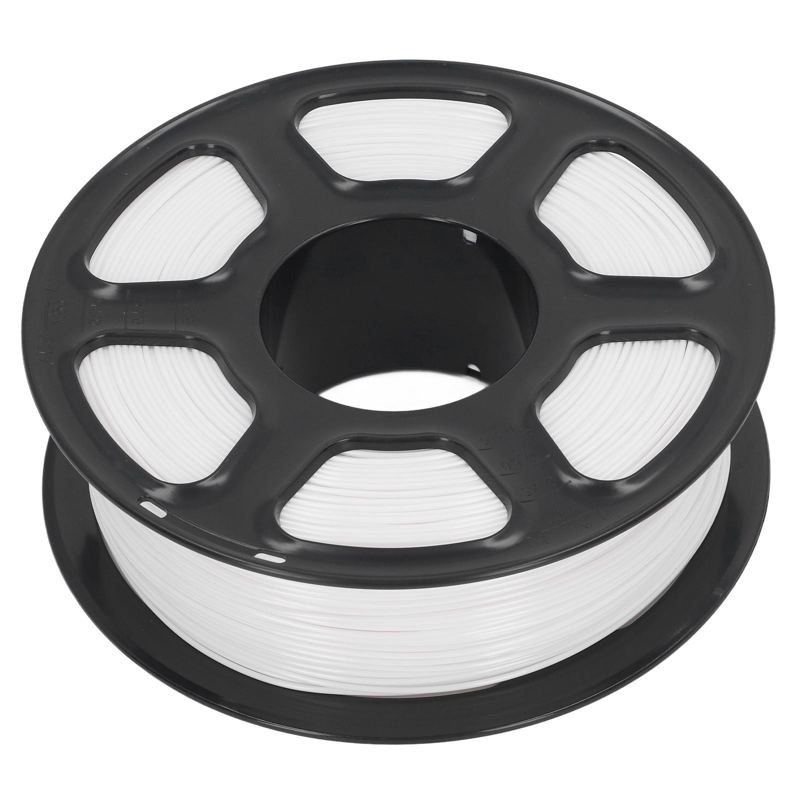 3D Printer Filament 1.75mm 2.2lbs Net Weight 220 to 250 Celsius Pure Color PETG Filament for Refilling Replacement