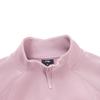 Li Ning Fitness Series Fleece Lined Warm Lock Temperature Dry Loose Stand Collar Sweatshirt Women Sweatshirt AWDV946-5