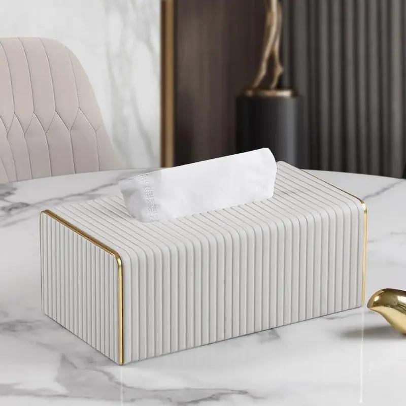 Papierrolhouder geschikt voor badkamer tissueboxLeren papierrolhouder is geschikt voor slaapkamer, eettafel, kantoor