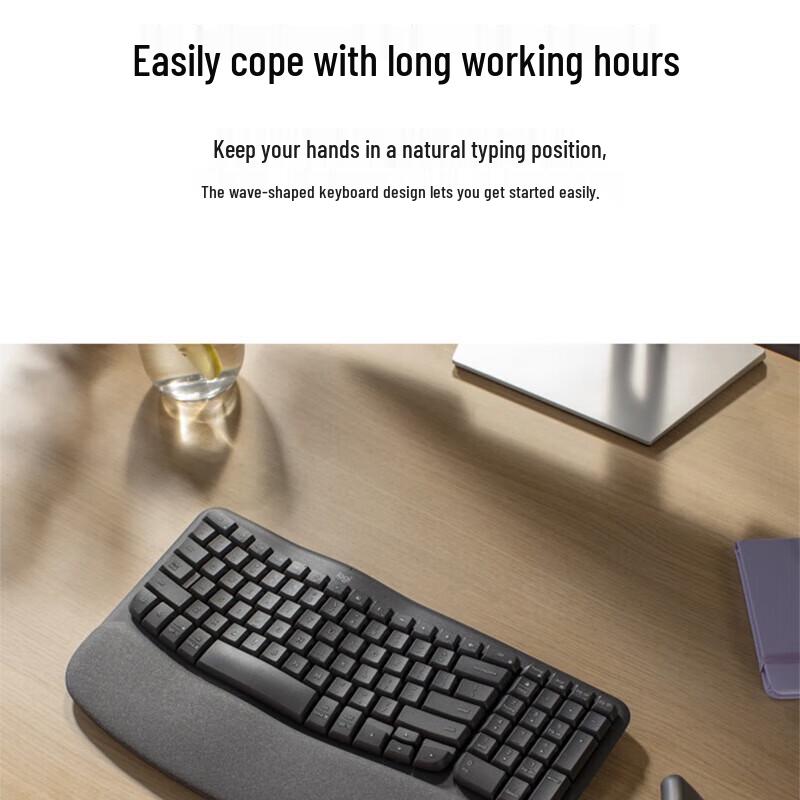 Logitech WAVE KEYS Ergonomic Wireless Keyboard