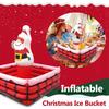 Pvc Inflatable Ice Bucket Christmas Decor Drink Cooler Multi-Functional Candy Container Pool Party Birthday Christmas Decor