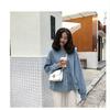 New Korean Version of Autumn Loose Slim Student Casual Top Solid Color Thin Sweatshirt Women's Clothing