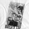 Bruce Lee Unisex Adult Black and White 2 T-Shirt