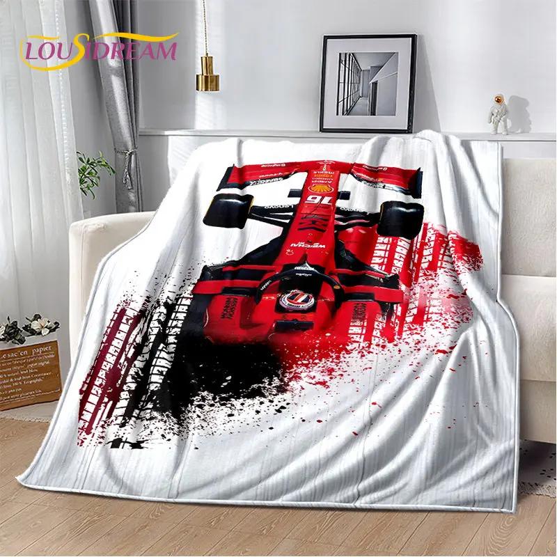 3D Racing Car Soft Plush Blanket,Flannel Blanket Throw Blanket for Living Room Bedroom Bed Sofa Picnic Hiking Leisure Napping