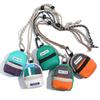 New Neck Hanging Coin Purse Polyester Contrasting Color Mini Wallet Anti-theft Earphone Storage Bag Small Key Bag