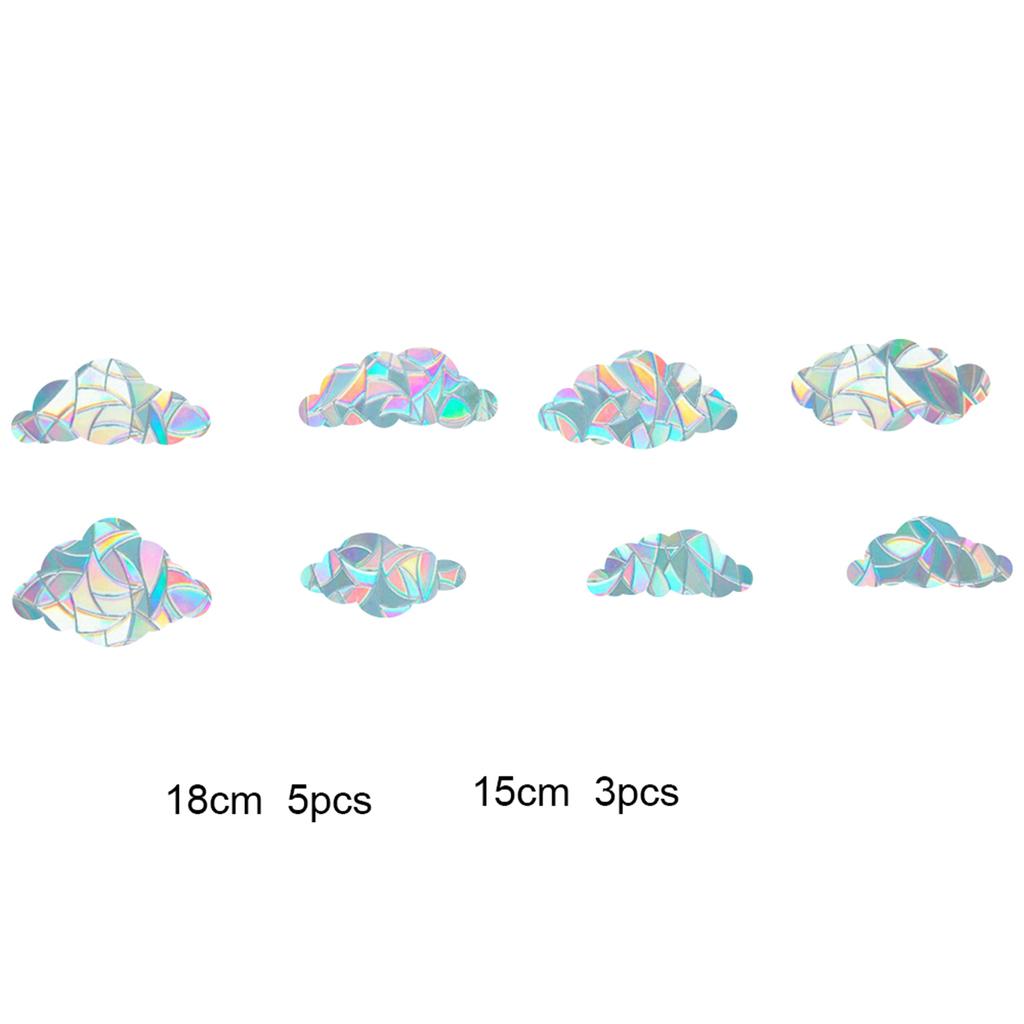 DIY Home Ložnice Duhový efekt Hranoly Samolepky na okna Butterfly/Star/Heart/Cat PVC Glass Obtisky