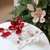 1PC Phalaenopsis Simulated Magnolia Flower Cuttings Table Decoration Living Room Decoration Christmas Decoration Christmas Tree Embellishment
