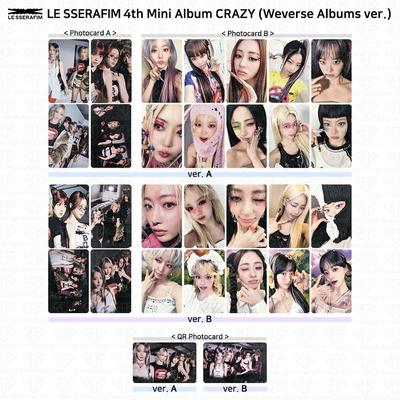 4. Mini-Album CRAZY Weverse-Alben Ver Offizielle Fotokarte QR KPOP