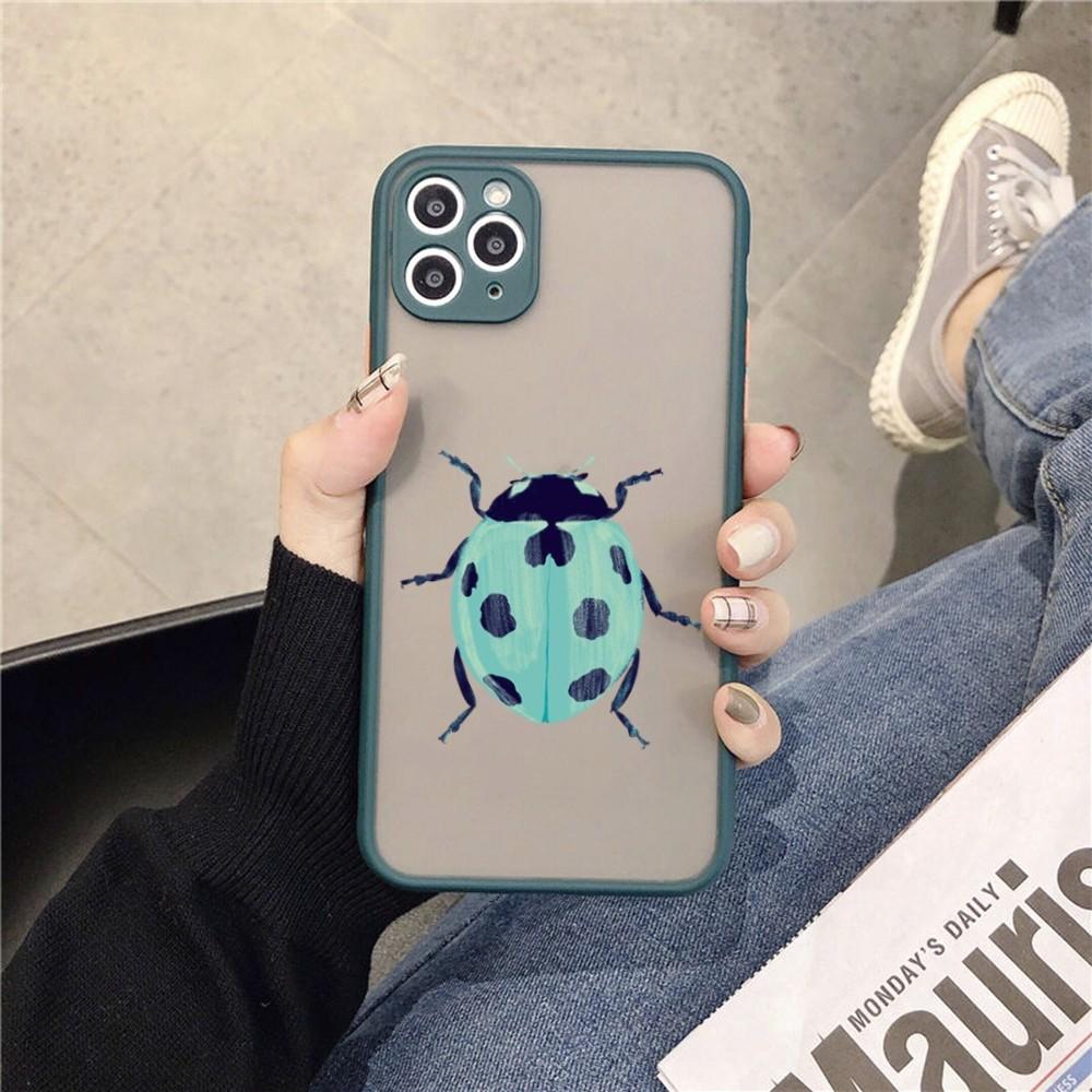 Bug Beetles Insects Phone Case for iPhone 14 11 12 13 Mini Pro Max 8 7 Plus X XR XS MAX Translucent Matte Cover