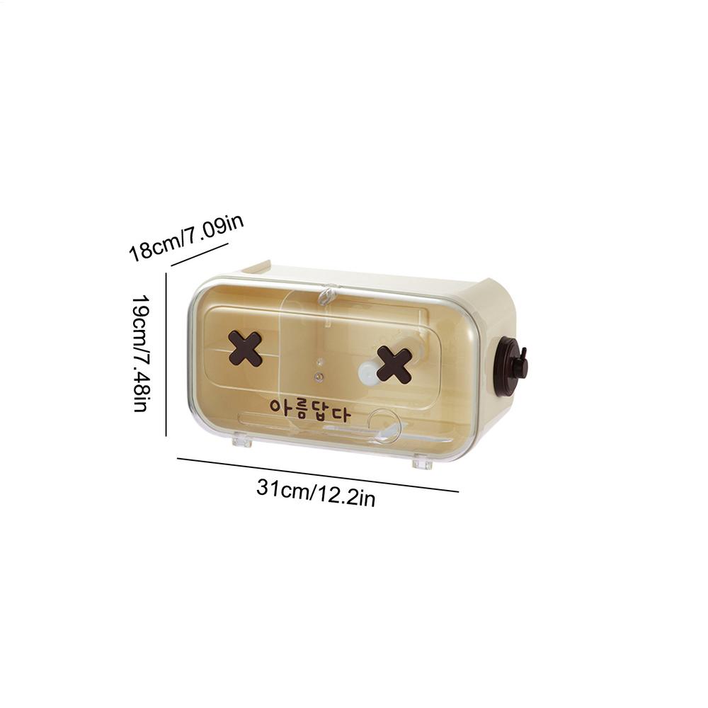 

Toilet Roll Holder No-punch Tissue Roll Holder Cartoon Paper Towel Holder Multi-functional Toilet Tissue Dispenser Waterproof красный