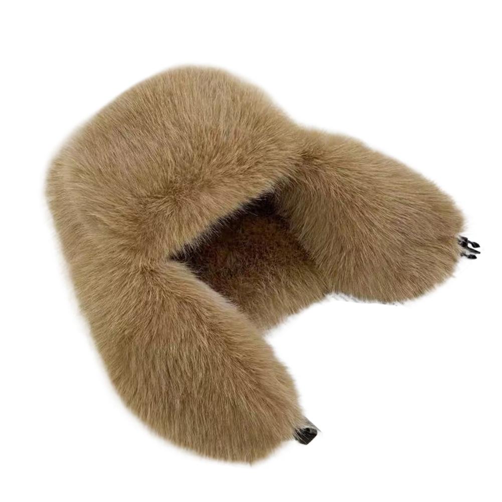Winter Keep Warm Lei Feng Hat Outdoor Thicken Trapper Earflap Fluffy Ski Cap Beanies Pullover Caps Earflap Caps