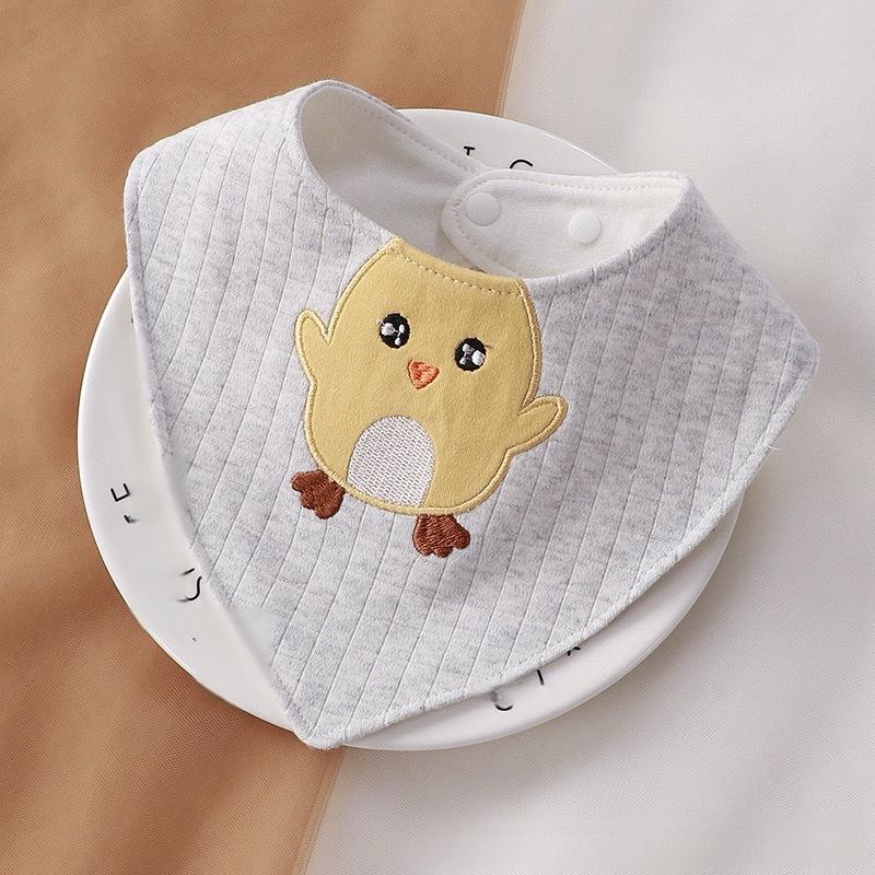 360° Rotating Waterproof Cotton Baby Bib for Ages 0-2