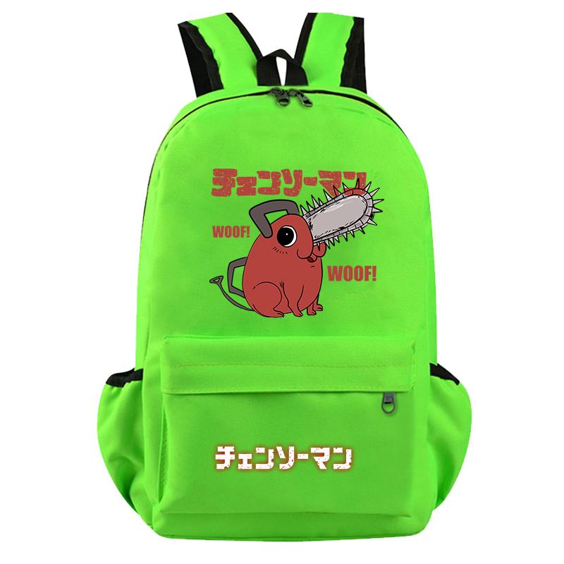 Anime Chainsaw Man Rucksack für Jungen Mädchen Hildren Zurück zur Schule Schultasche Student Kawaii Rucksack Luffy Nami Lysop Leichte Taschen