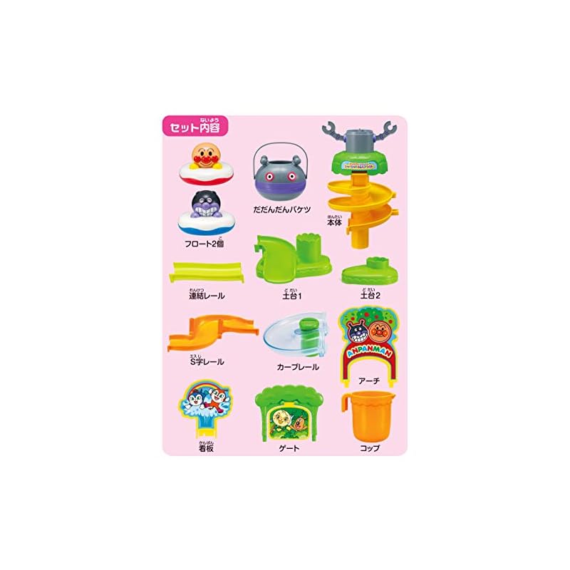 AGATSUMA Anpanman and Dadandan Splashy Bath Slider