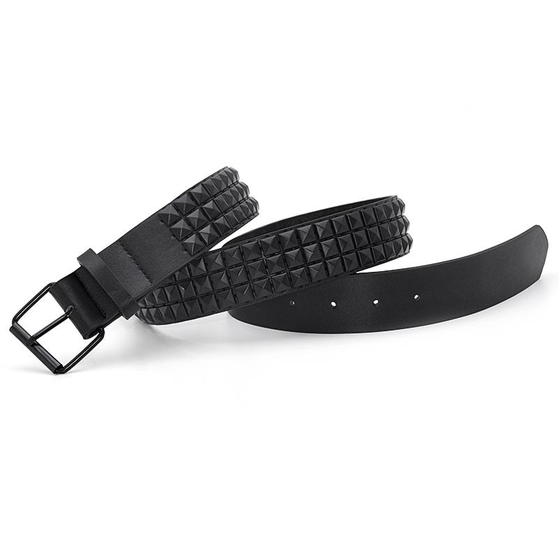 Fashion Rhinestone Rivet Belt Men&Women's Studded Belt Punk with Pin Buckle