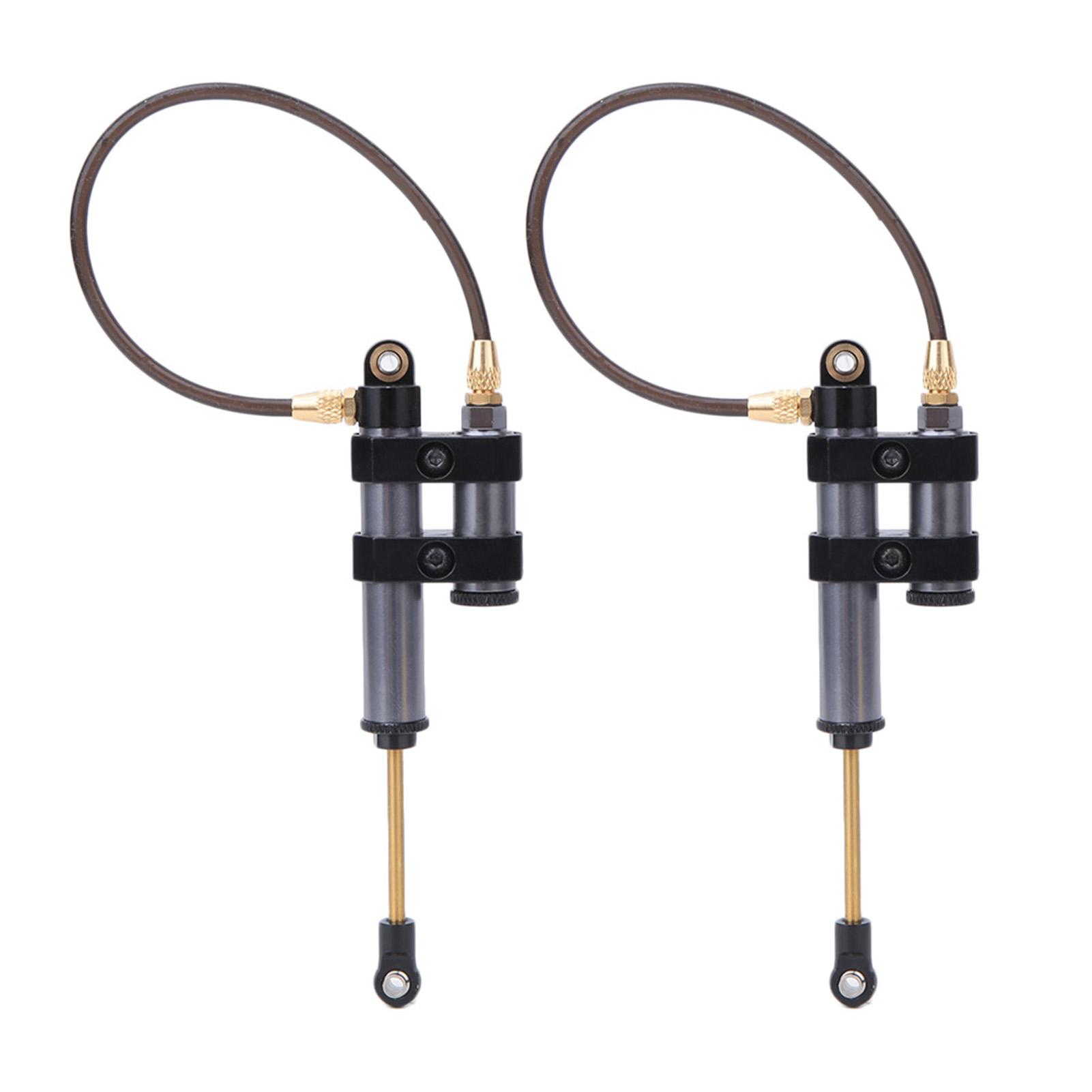 

2pcs Metal RC Shock Absorber with Spring Accessory Fit for SCX10 D90 TRX4 1 10 RC Car 100M сірий колір
