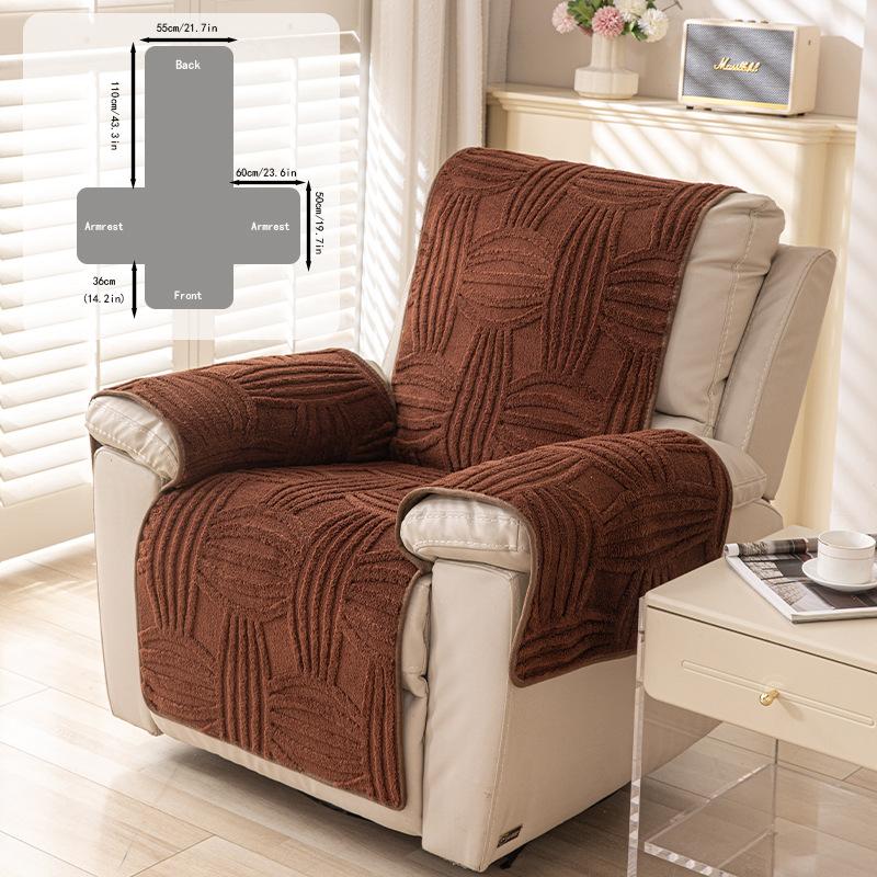 Luxury Comfortable Cotton Velvet Multifunctional Sofa Cushion Anti Slip Electric Recliner Mat Massage Chair, Sofa Cushion, Autumn and Winter Warm